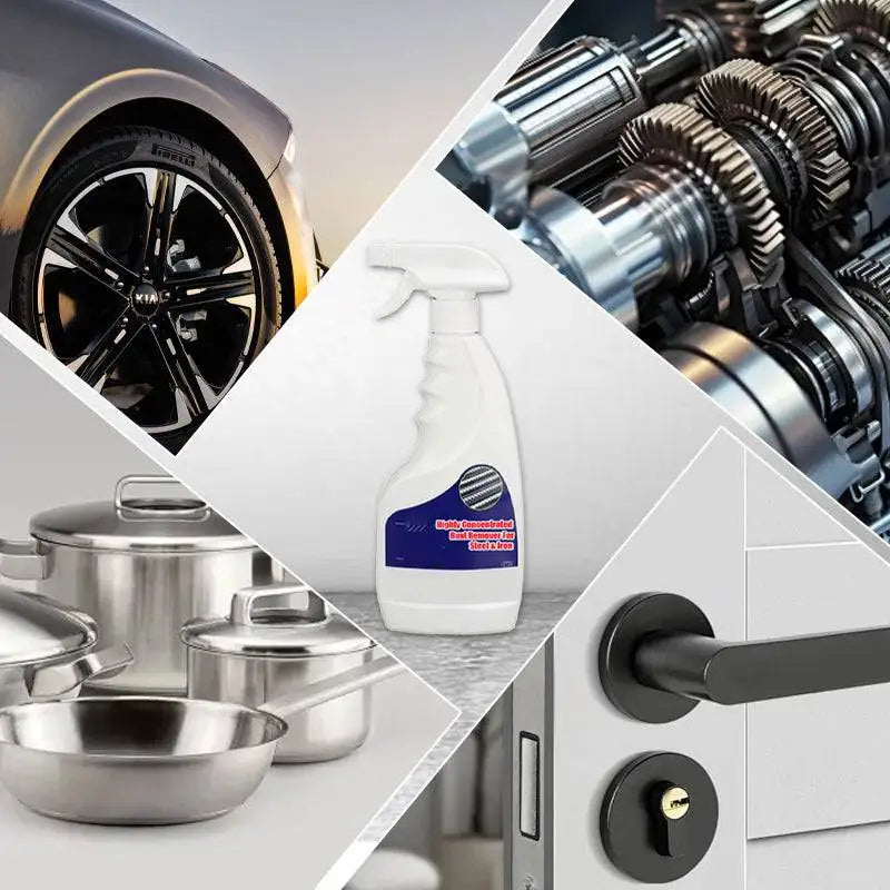 Highly Concentrated Rust Remover for Steel&Iron 120ml Fast Rust Removal Powerful Metal Rust Remover Daily Car Maintenance